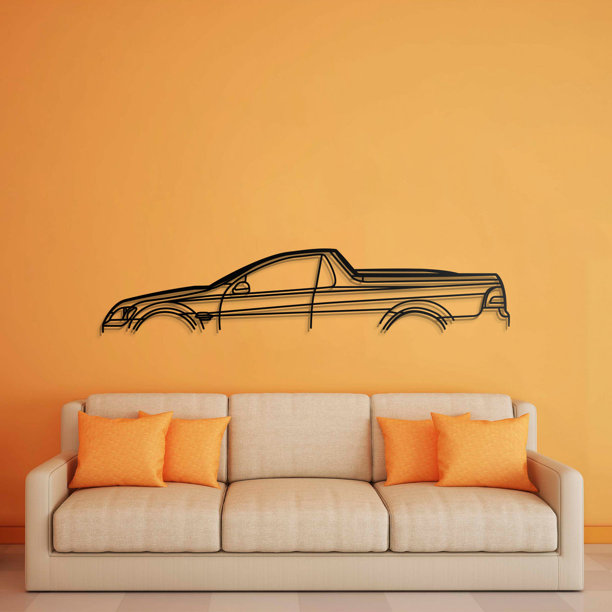 2011 Commodore UTE Metal Car Wall Art - NC0417