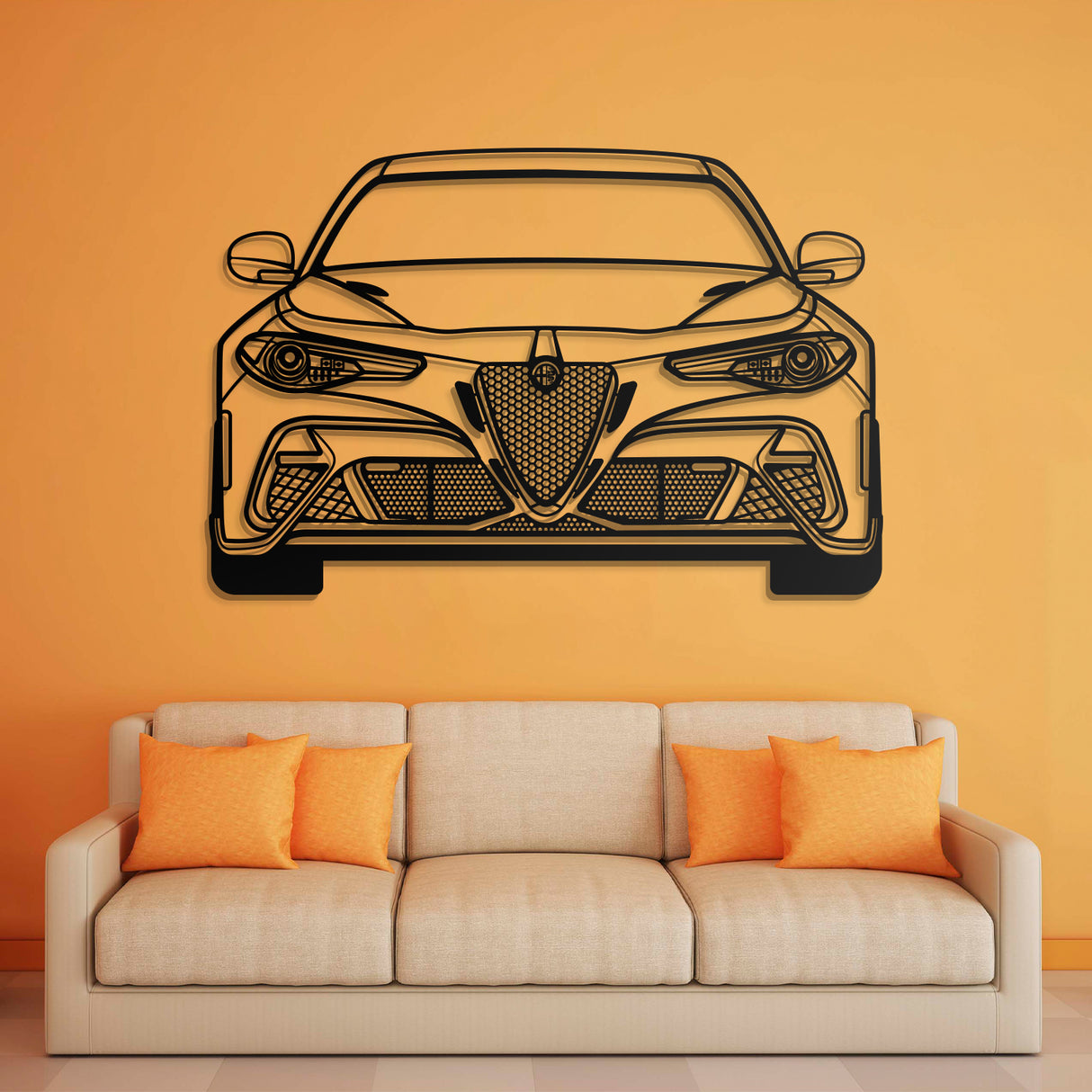 2021 Guilia GTA M Metal Car Wall Art - NC0751