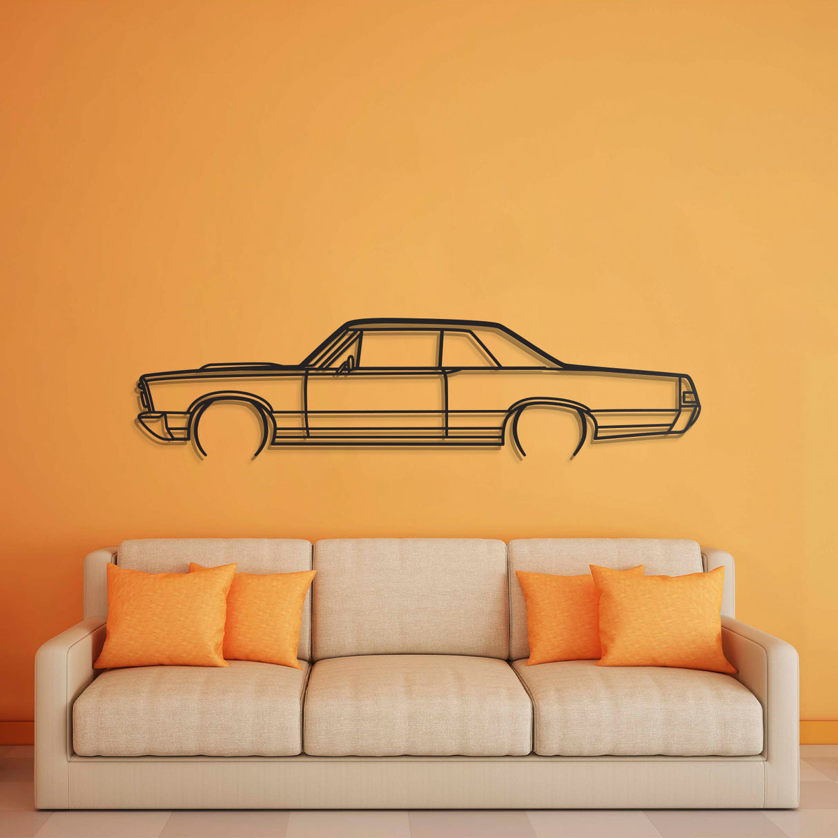 1965 GTO Metal Car Wall Art - NC0074