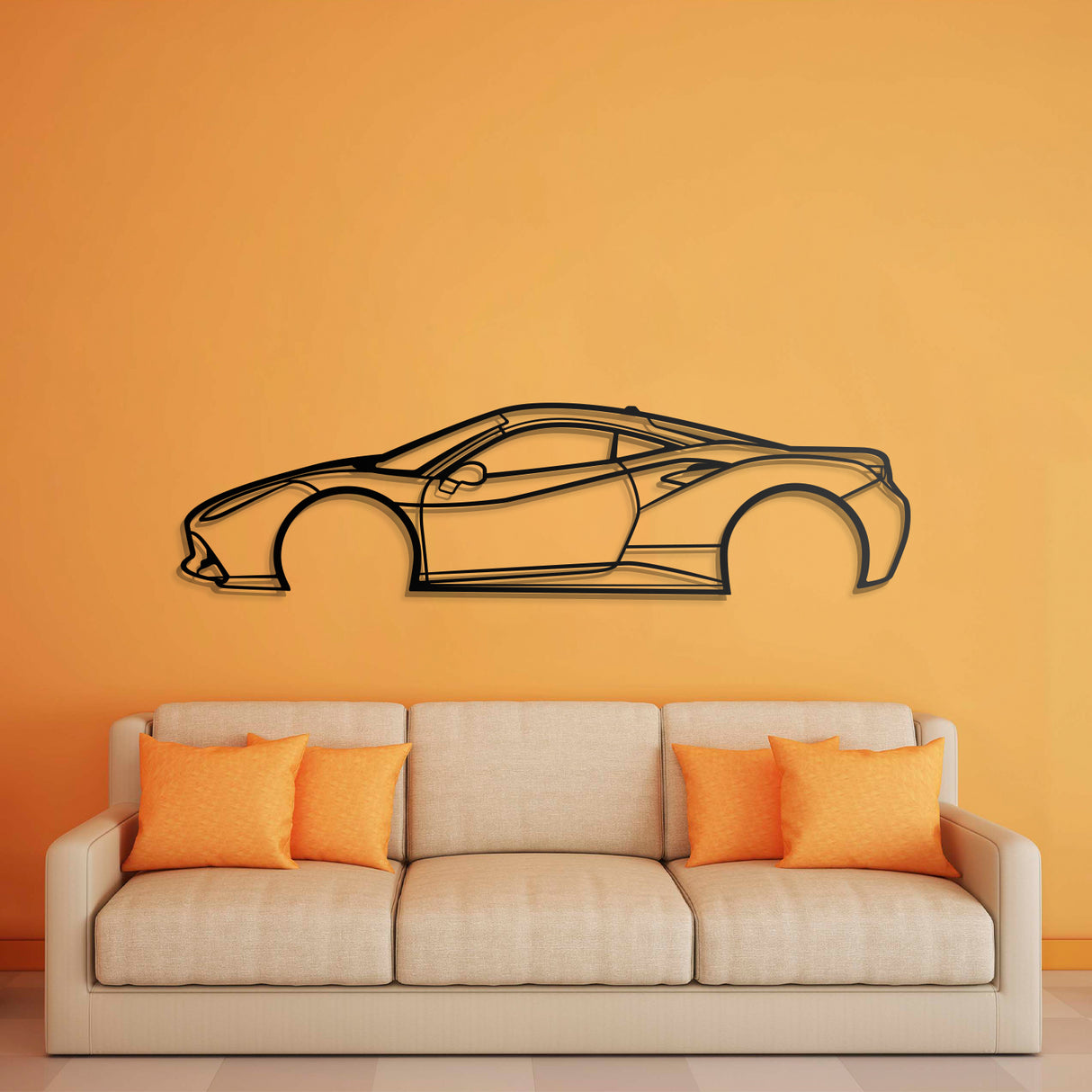 2018  488 GTB Metal Car Wall Art - NC0608