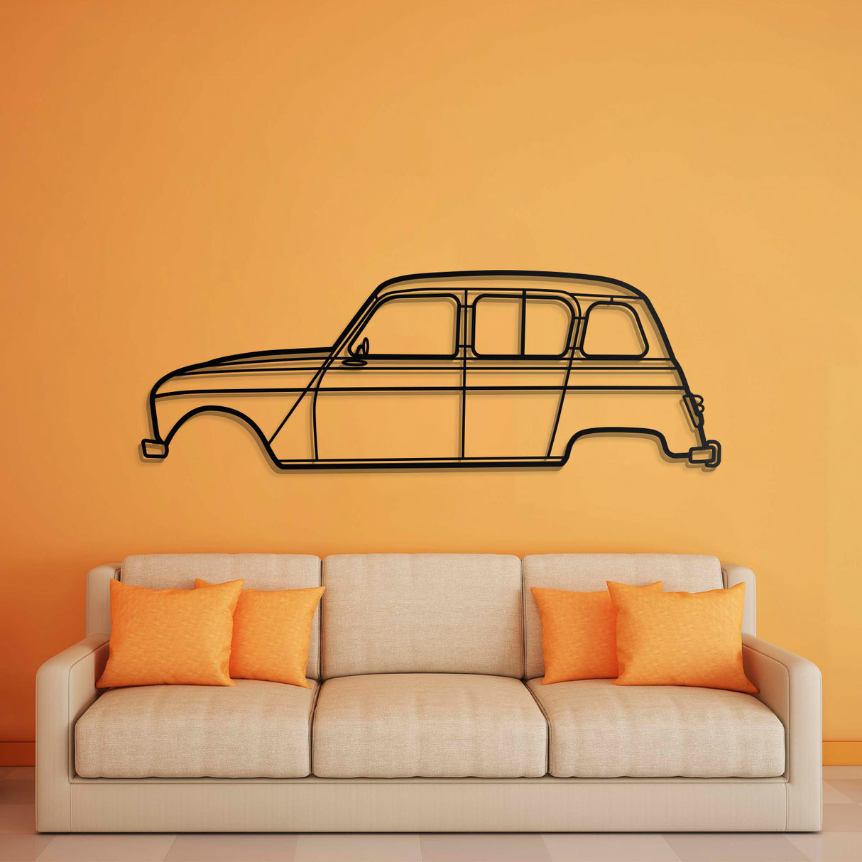 1968 4L Export Metal Car Wall Art - NC0105