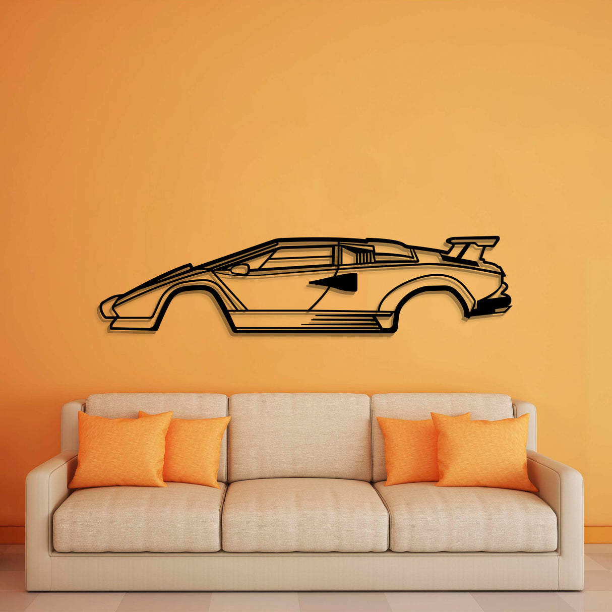 Countach Metal Car Wall Art - NC0927