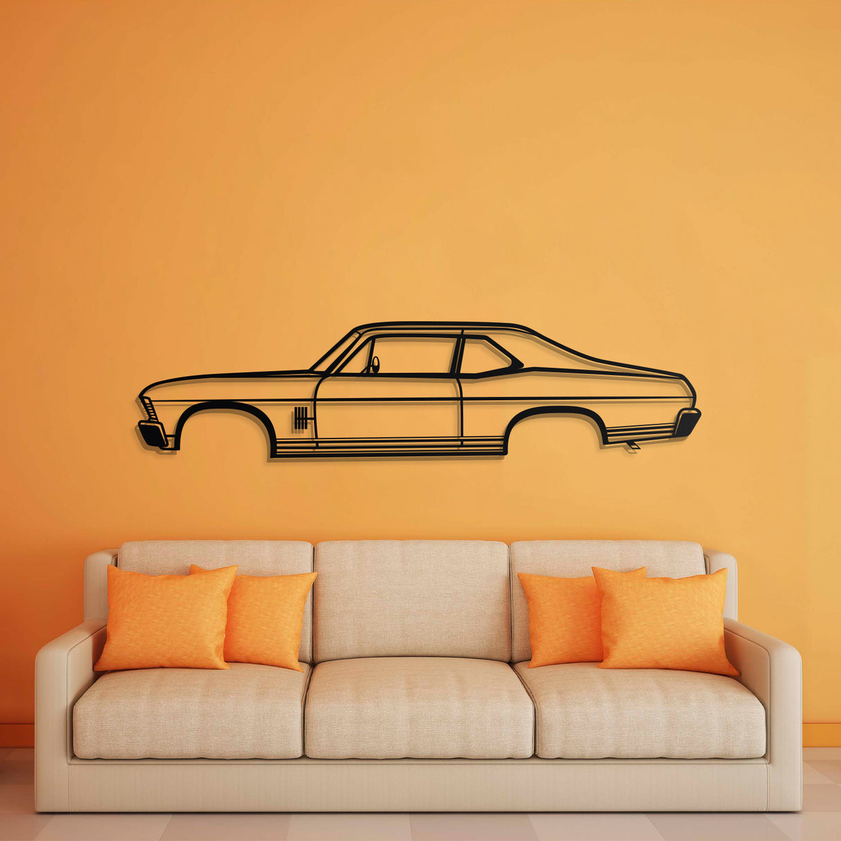 1970 Nova Metal Car Wall Art - NC0137