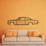 1966 Nova SS Detailed Metal Car Wall Art - NC0090