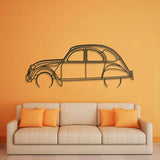 1966 2CV Metal Car Wall Art - NC0080