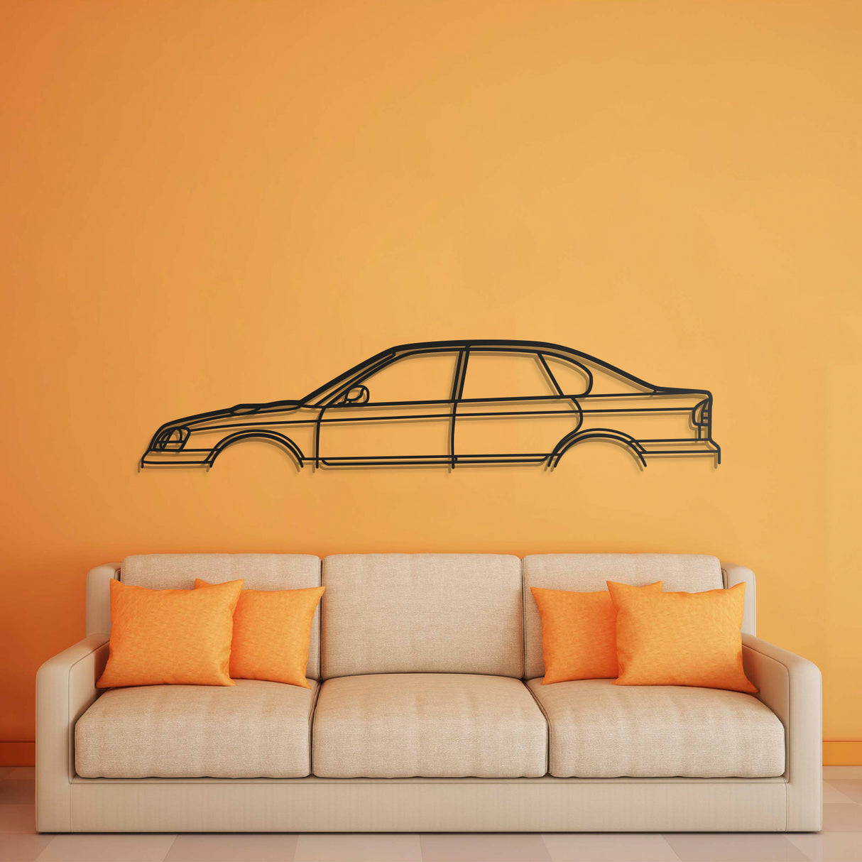 2000 Legacy B4 Classic Metal Car Wall Art - NC0280