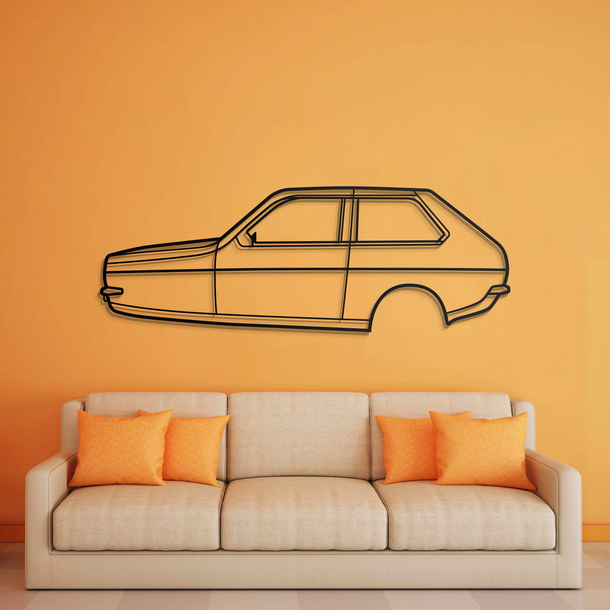 1977 Reliant Robin (MK1) Metal Car Wall Art - NC0176