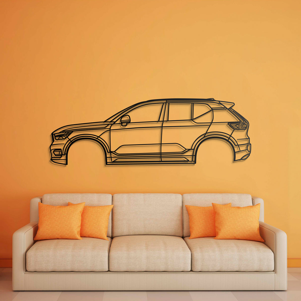 2019 XC40 1st Gen Metal Car Wall Art - NC0688