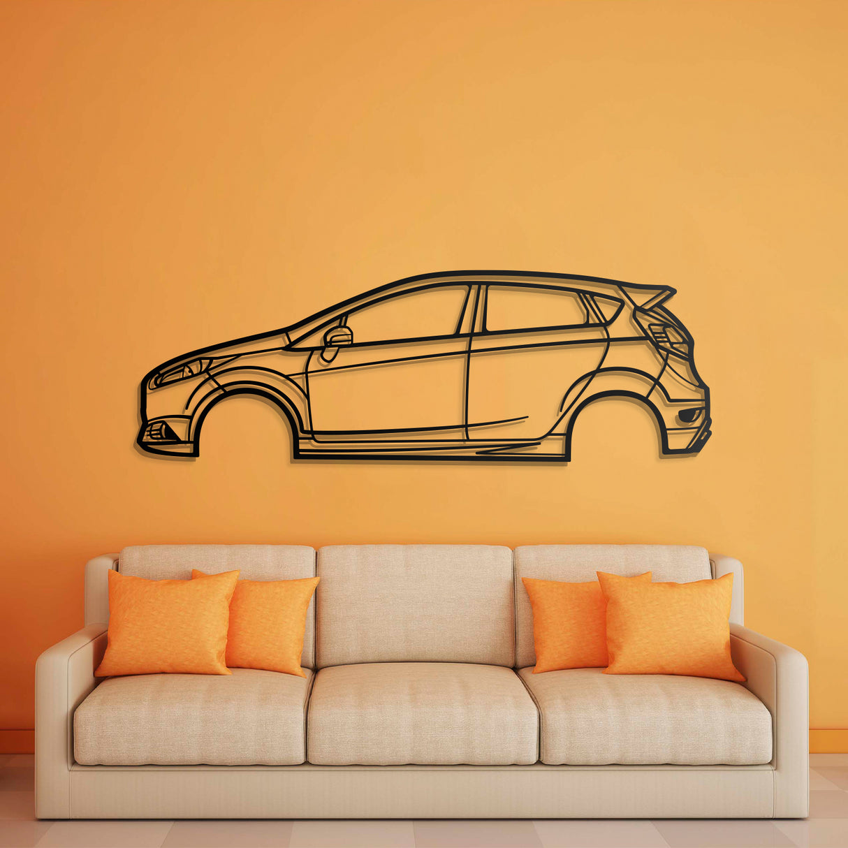 2014 Fiesta ST Metal Car Wall Art - NC0503