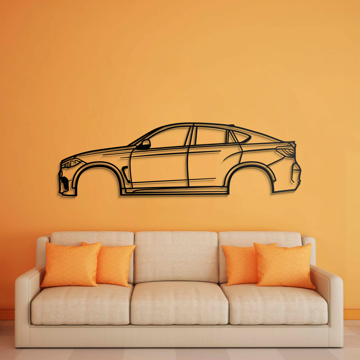 2015 X6 M F86 2nd Gen Metal Car Wall Art - NC0548