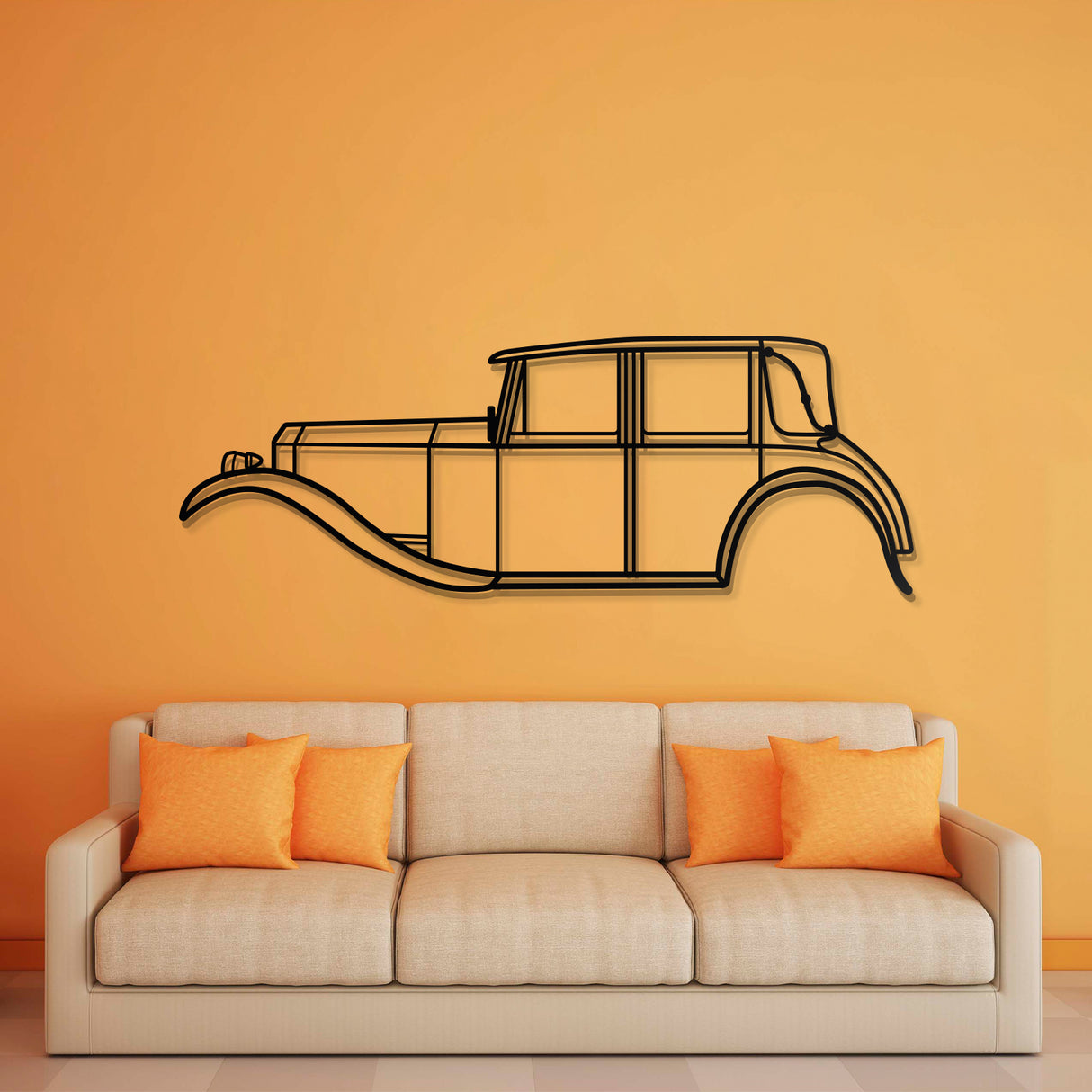 1922 Twenty Metal Car Wall Art - NC0004