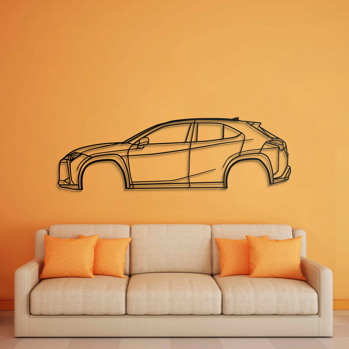 2019 UX 1st Gen (ZA10) Metal Car Wall Art - NC0683