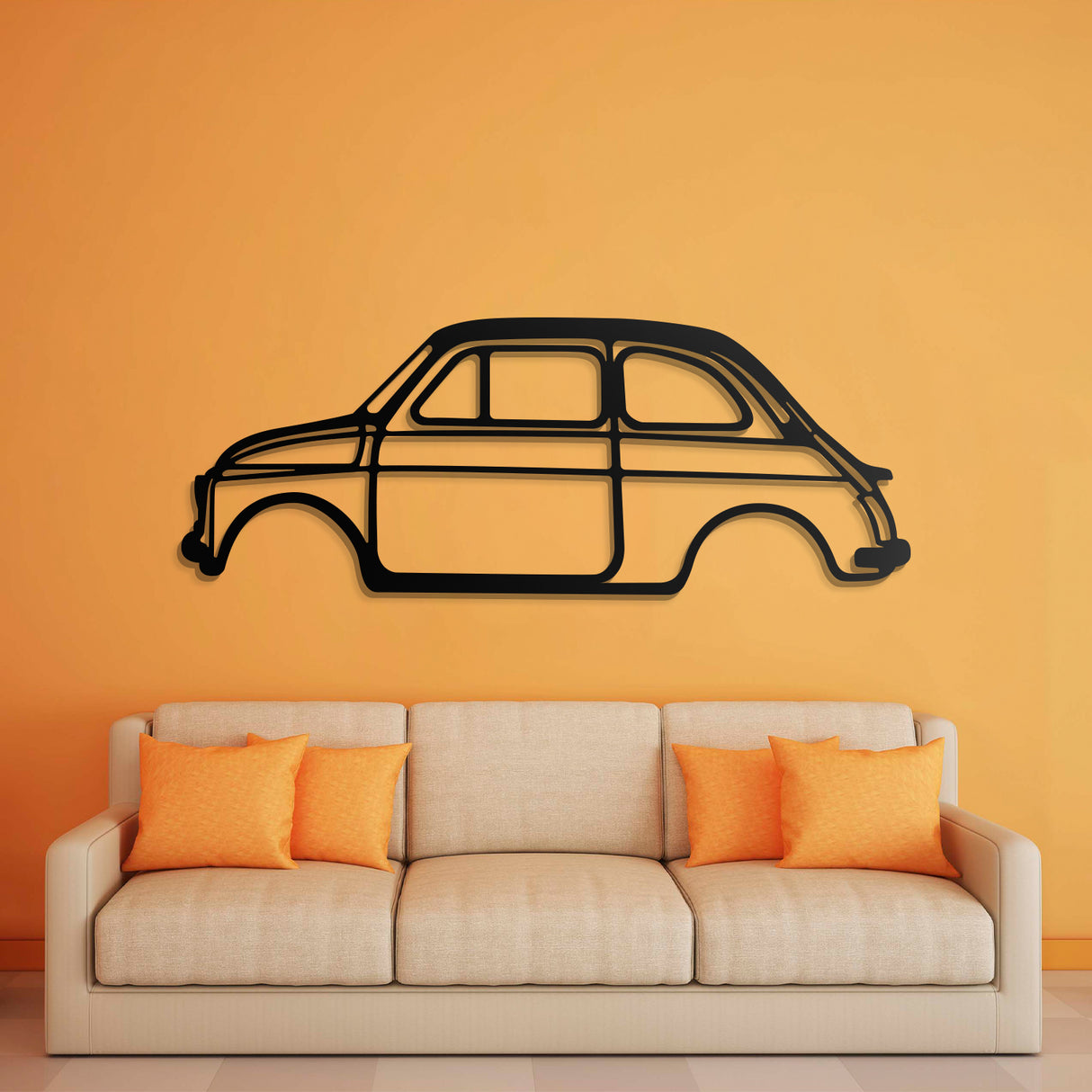 500 Metal Car Wall Art - NC0836