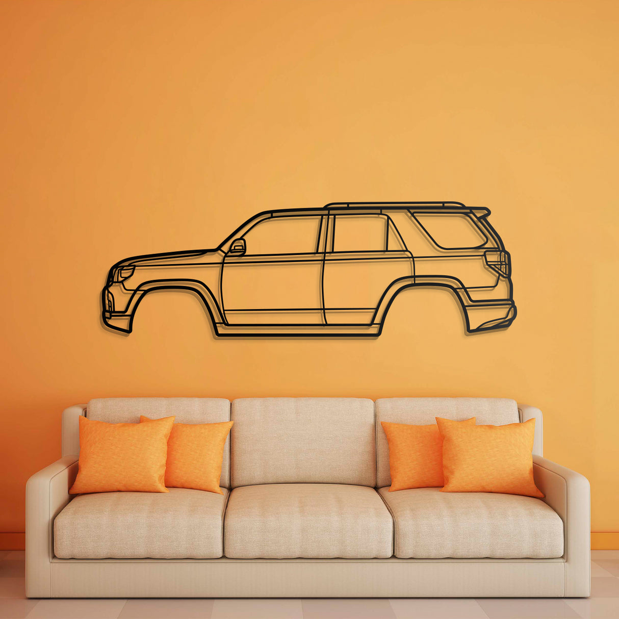 2010 4Runner 5th Gen (N280) Metal Car Wall Art - NC0399