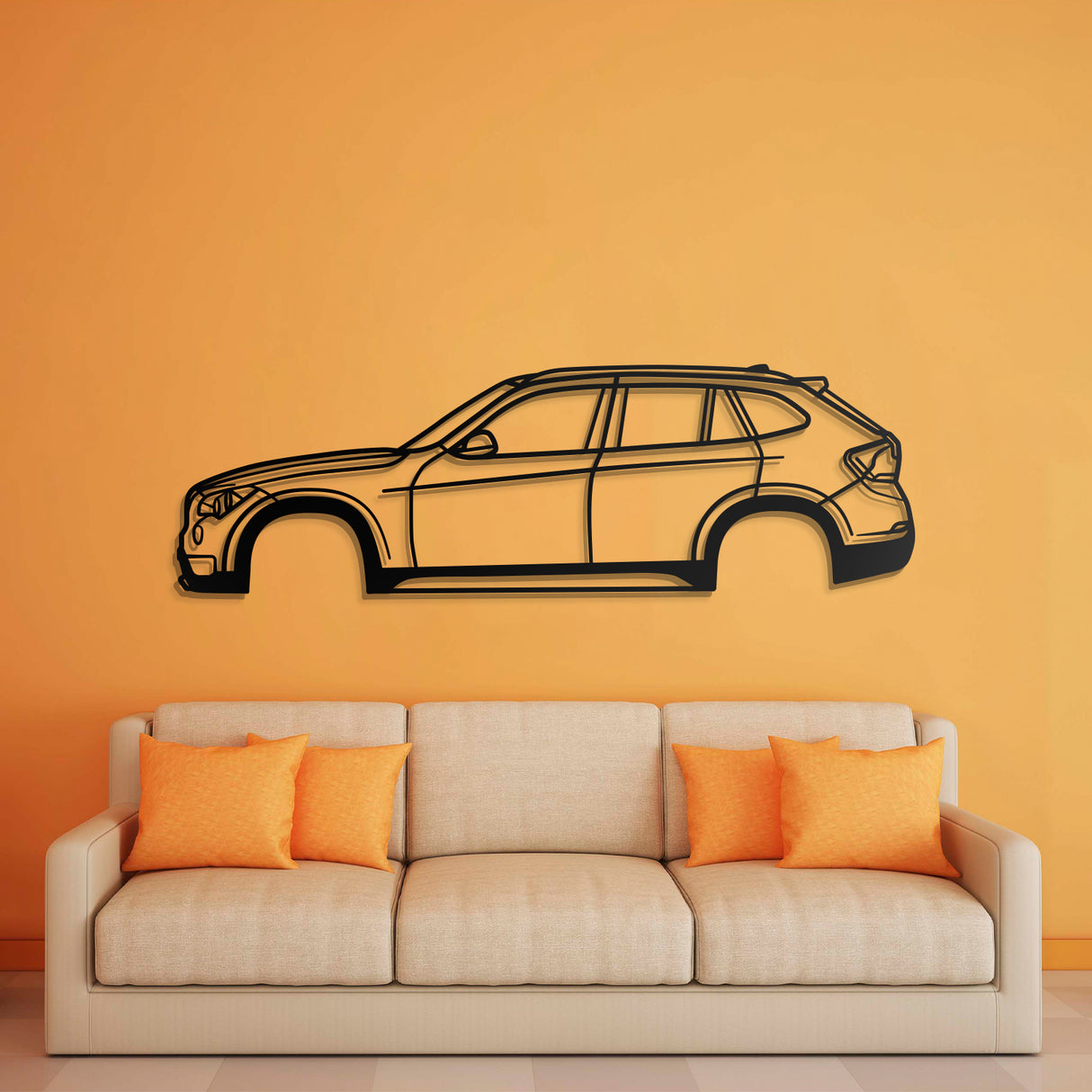 2013 X1 E84 1st Gen Metal Car Wall Art - NC0492