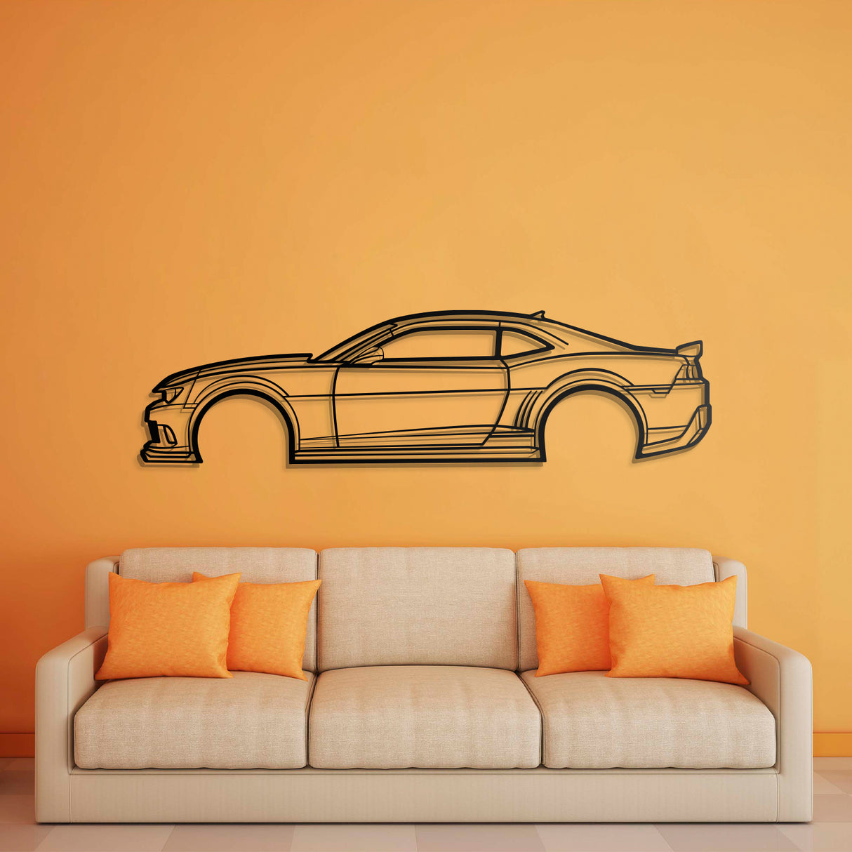 2014 Camaro Z28 Metal Car Wall Art - NC0498