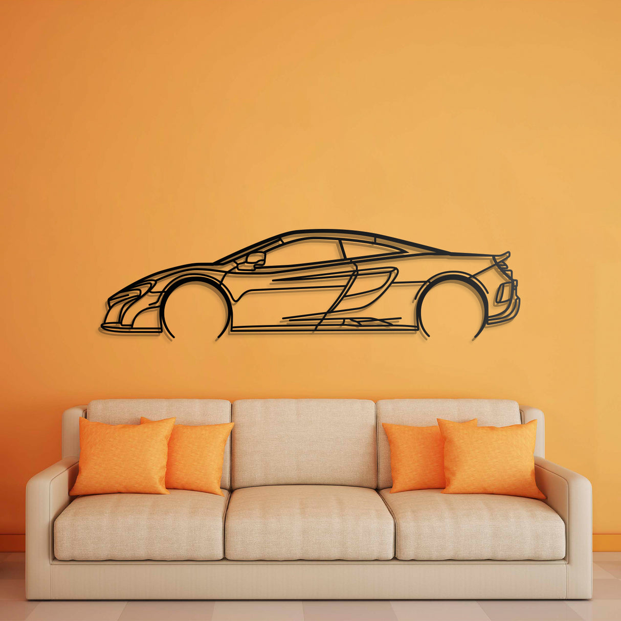 2016 675LT Detailed Metal Car Wall Art - NC0552