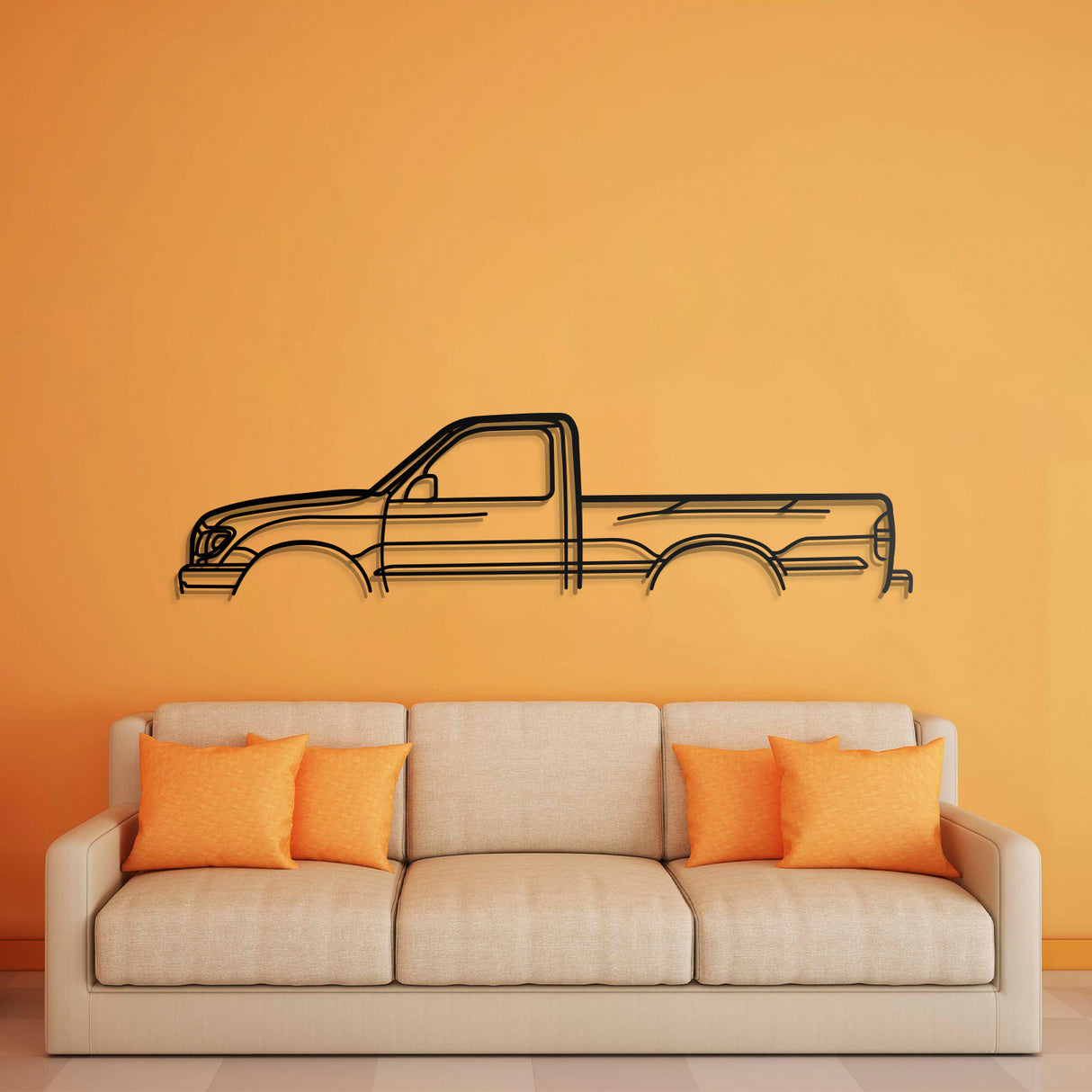 2002 Tacoma Metal Car Wall Art - NC0303