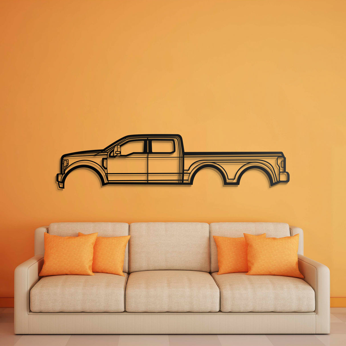 2017 F-550 6x6 Metal Car Wall Art - NC0594