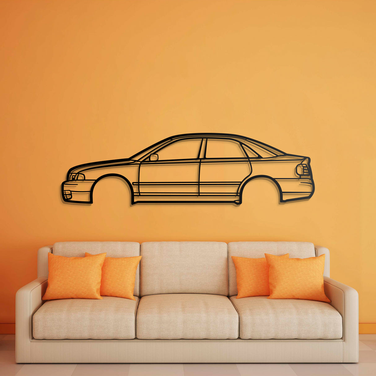 2001 RS4 B5 Metal Car Wall Art - NC0292