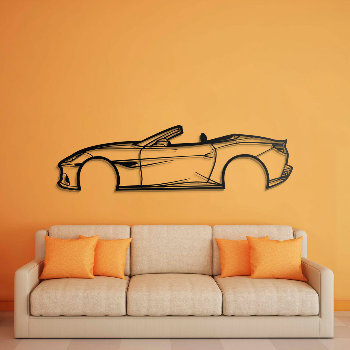 2021 Portofino Metal Car Wall Art - NC0758