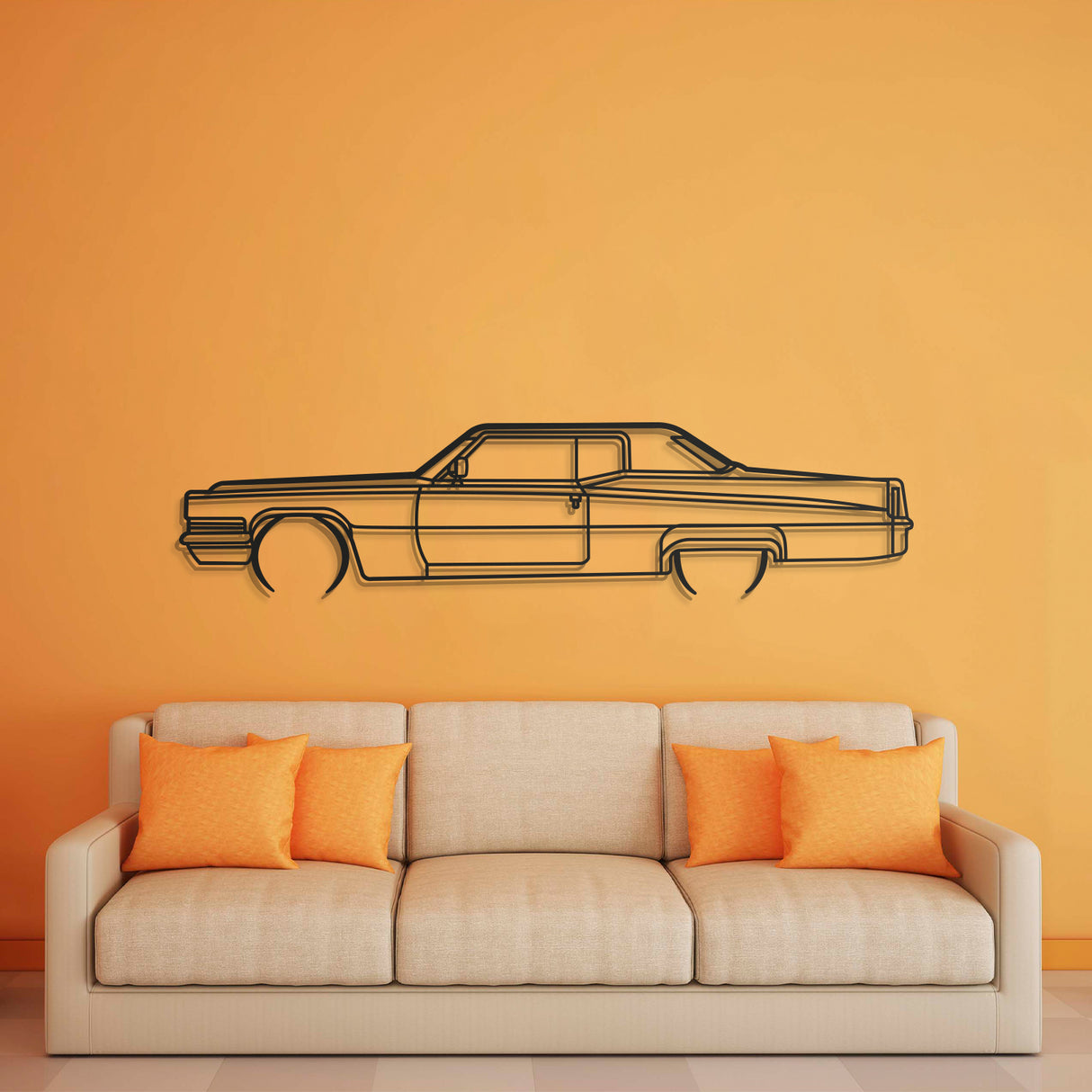 1970 Deville Metal Car Wall Art - NC0133