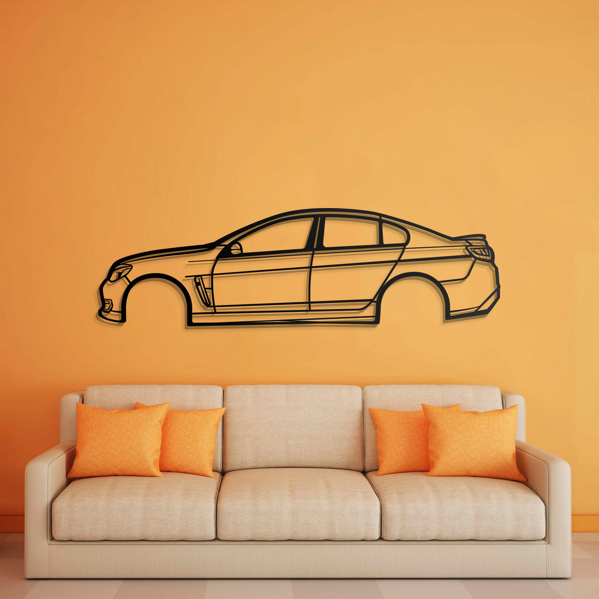 2017 Commodore SSV Metal Car Wall Art - NC0585