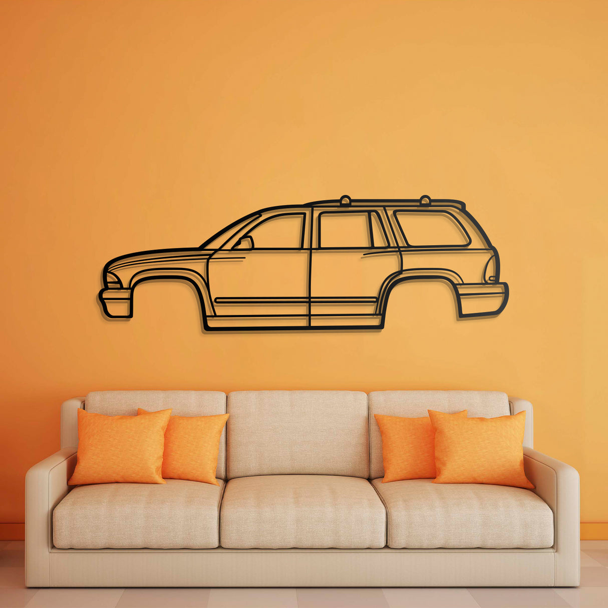 2002 Durango Metal Car Wall Art - NC0297