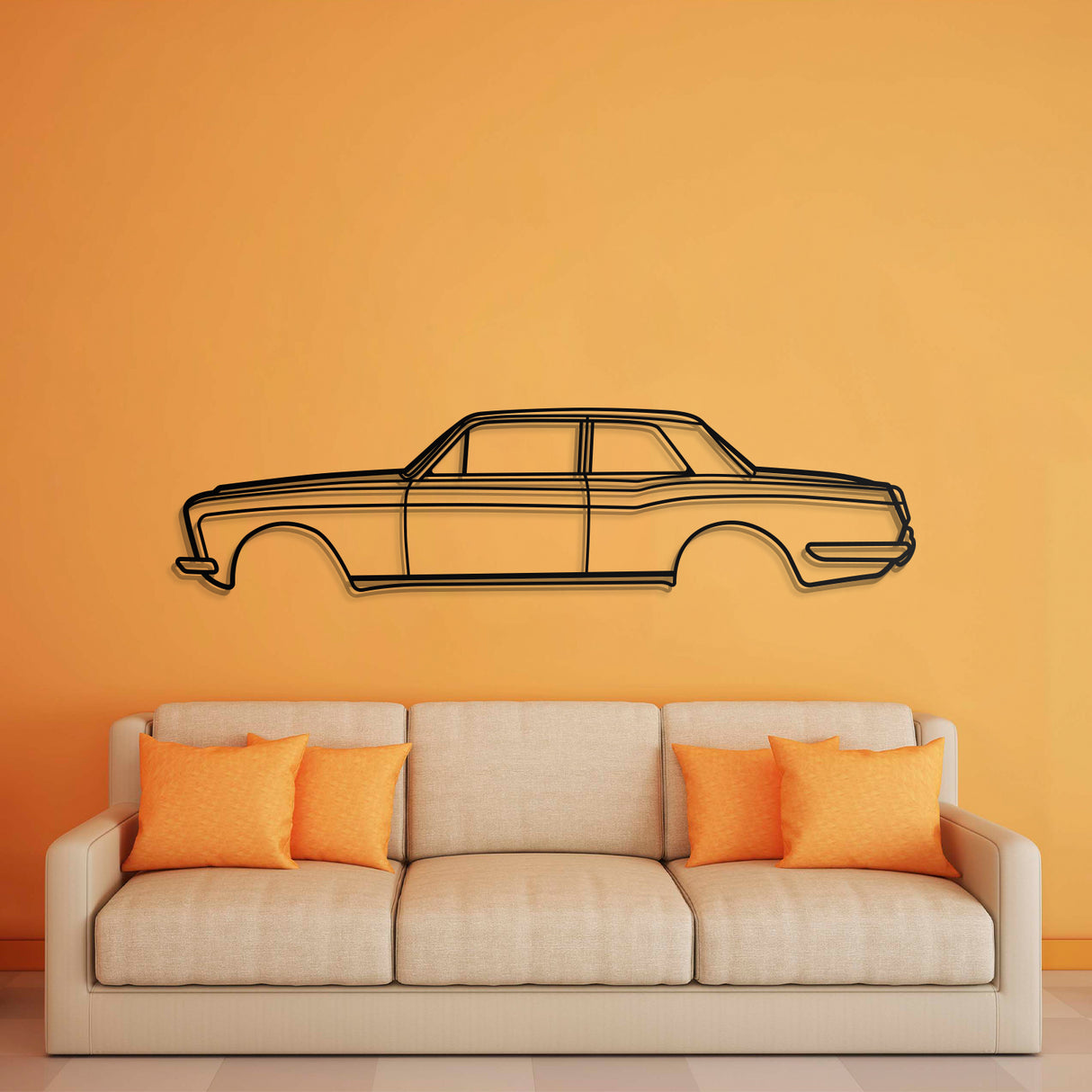 1971 Corniche Metal Car Wall Art - NC0139