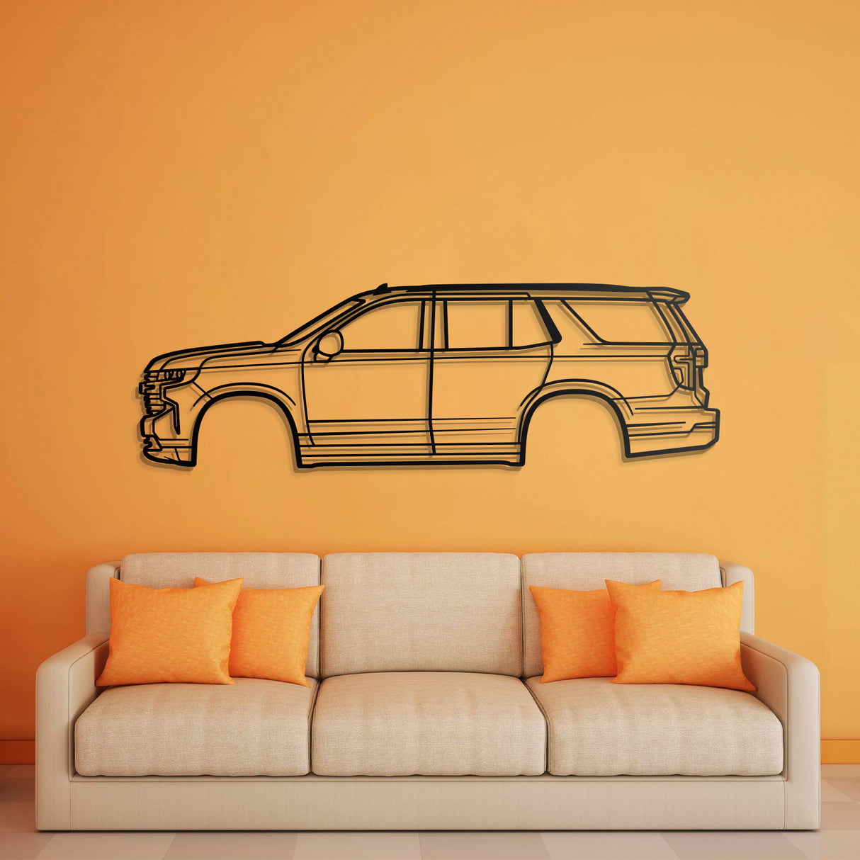 2021 Tahoe 5th Gen Metal Car Wall Art - NC0767