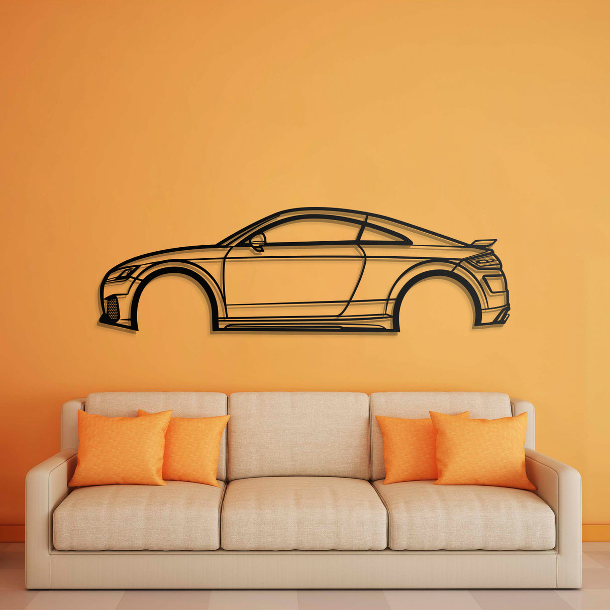 2018 TT RS Metal Car Wall Art - NC0634