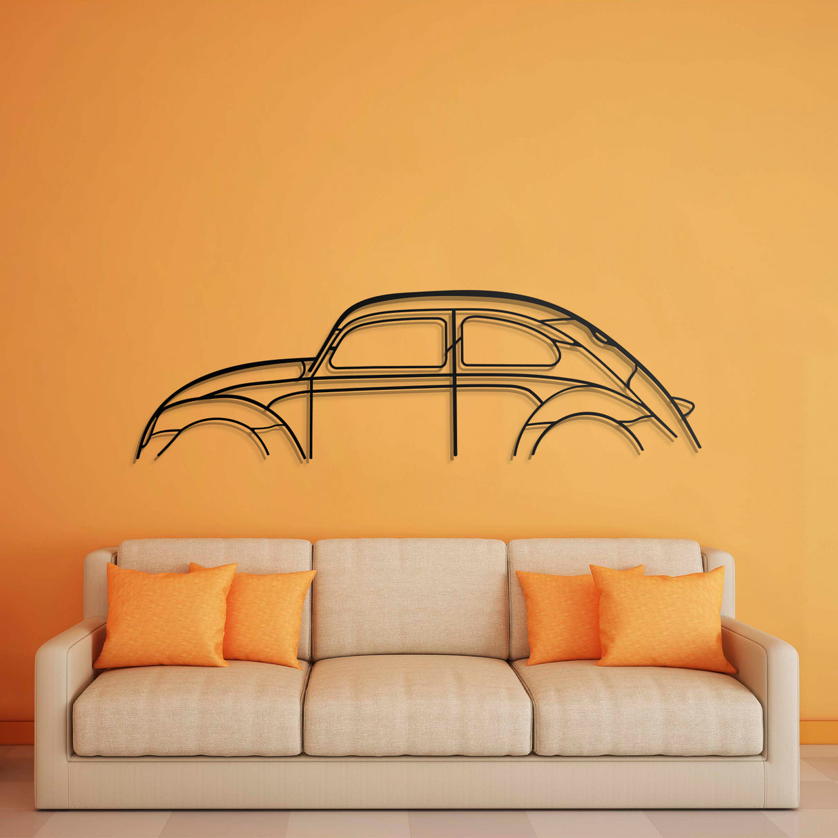 Beetle Metal Car Wall Art - NC0889