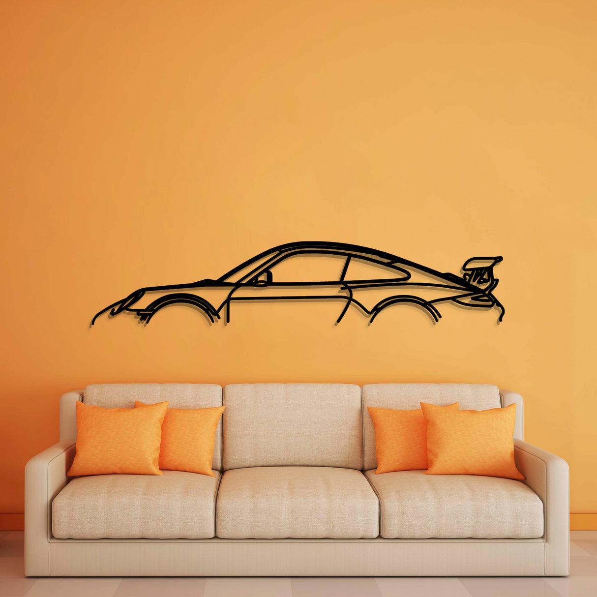 911 997 GT3 RS Classic Metal Car Wall Art - NC0846