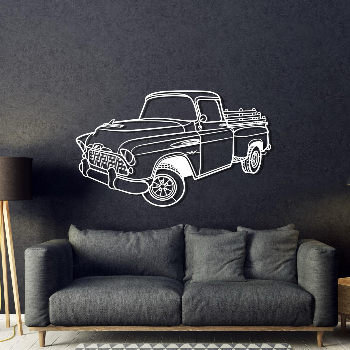 1958 3100 Perspective Metal Car Wall Art - NC1295