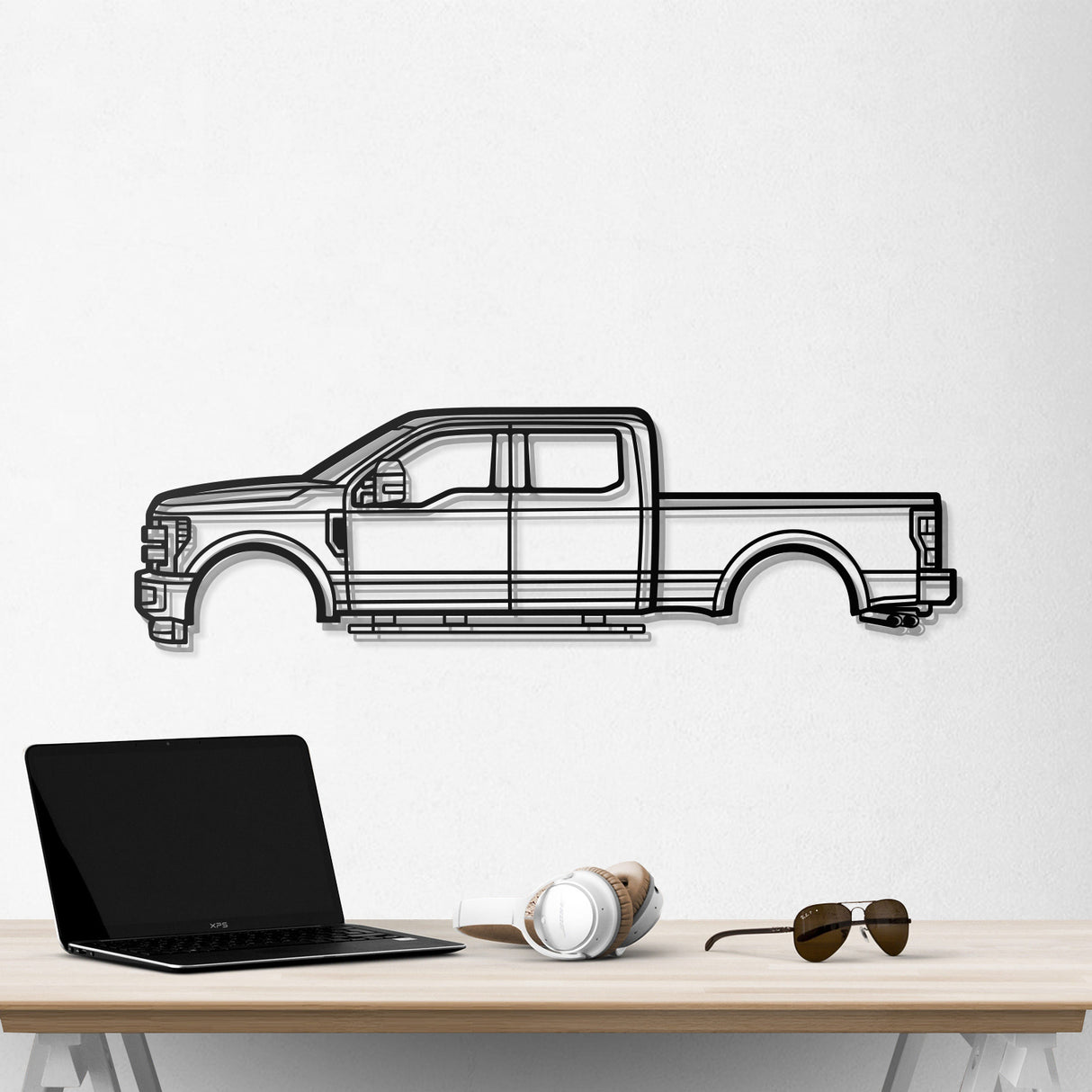 2017 F-250 Super Duty 4th Gen Metal Car Wall Art - NC0591