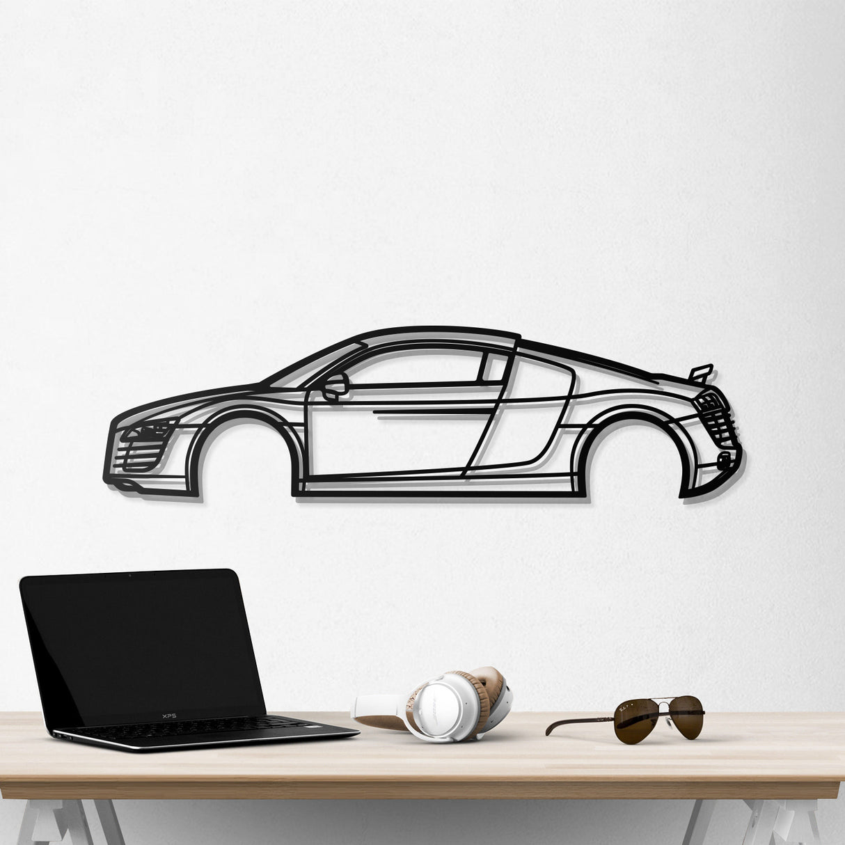 2007 R8 Metal Car Wall Art - NC0347