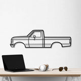 1987 F-150 8th Gen Metal Car Wall Art - NC0213