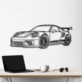 911 GT3 RS 992 Perspective Metal Car Wall Art - NC0460