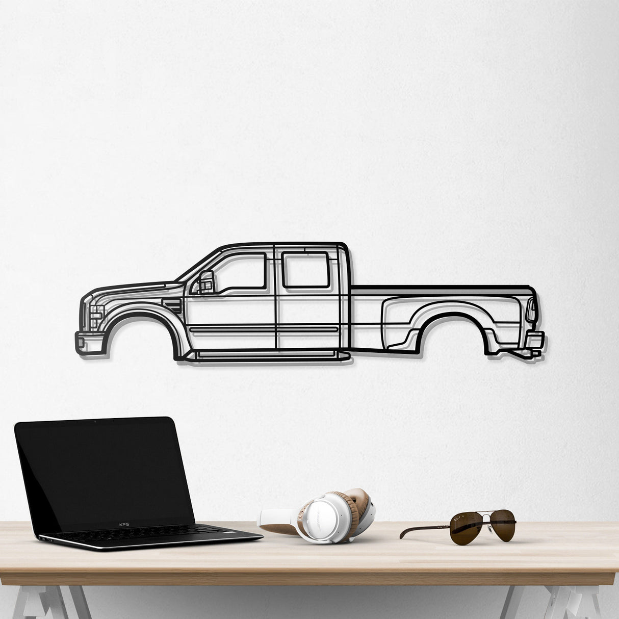 2008 F-450 Super Duty 2nd Gen Metal Car Wall Art - NC0368