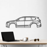 2019 Santa Fe 4th Gen Metal Car Wall Art - NC0680