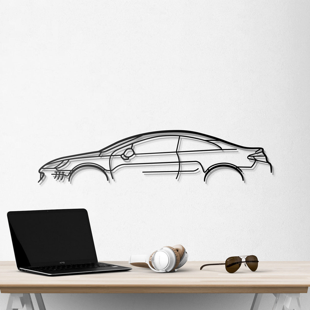 407 Coupe Metal Car Wall Art - NC0834