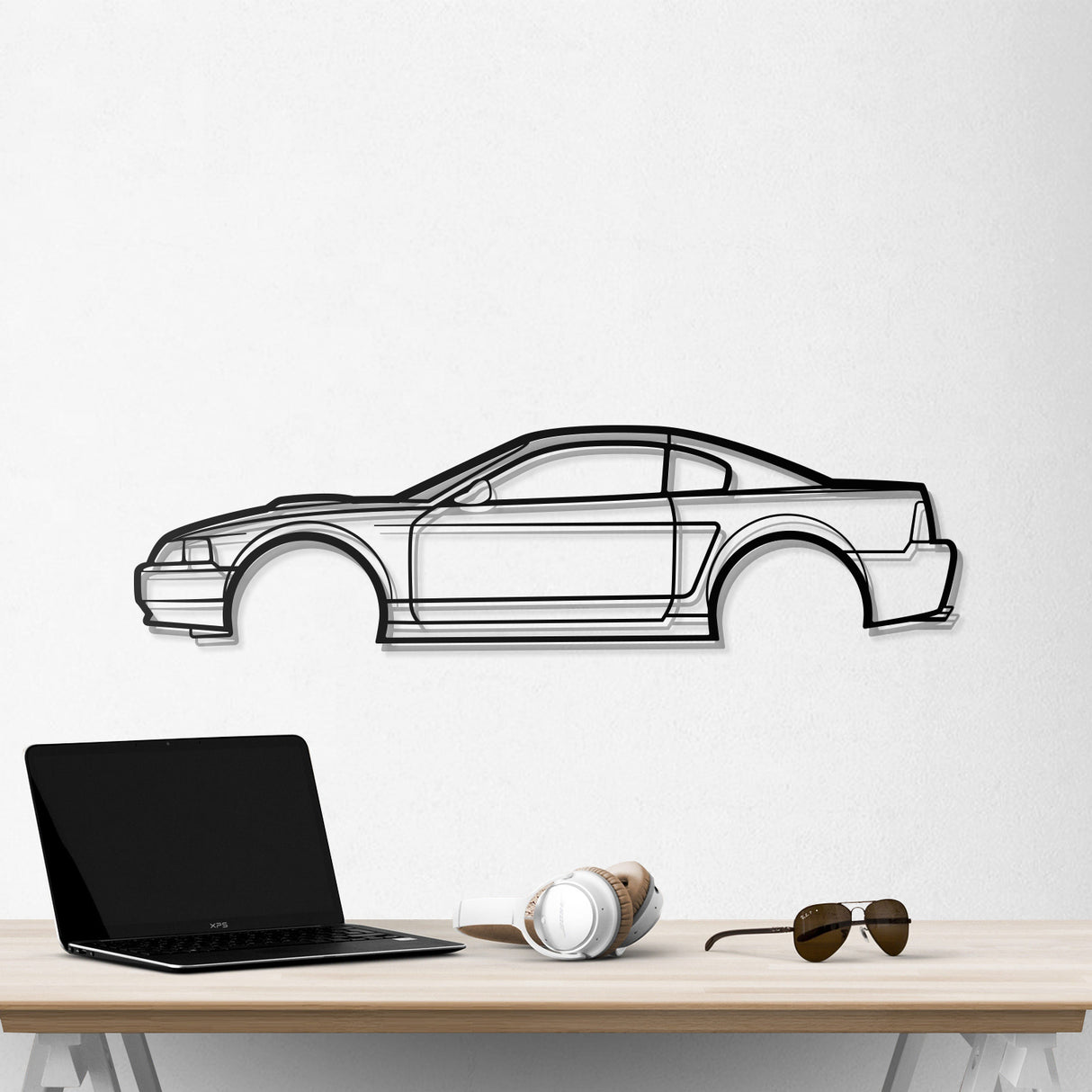 2001 Mustang GT Metal Car Wall Art - NC0290