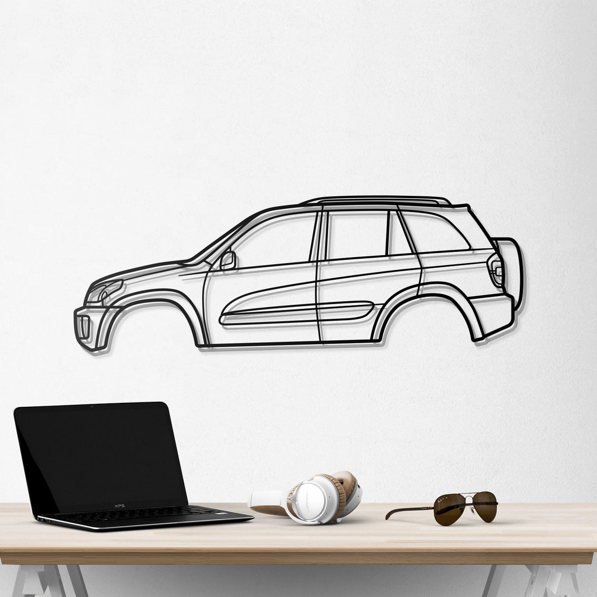 2001 RAV4 2nd Gen (XA20) Metal Car Wall Art - NC0291