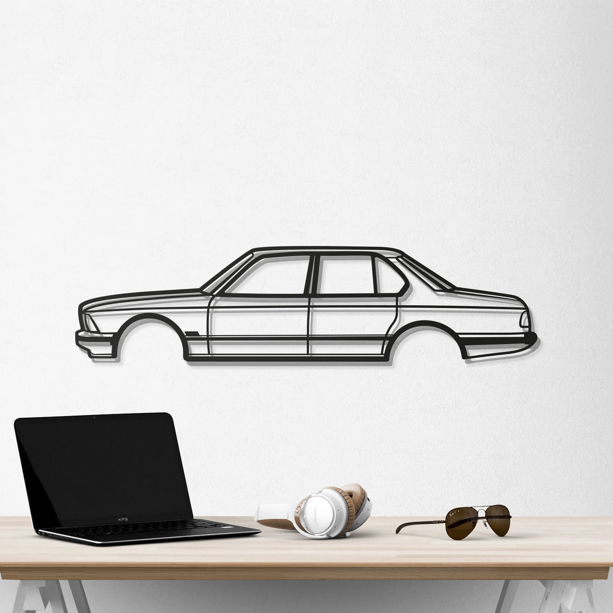 1981 7 Serie E23 Metal Car Wall Art - NC0193