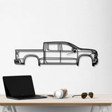 2019 Silverado 1500 4th Gen Metal Car Wall Art - NC0681