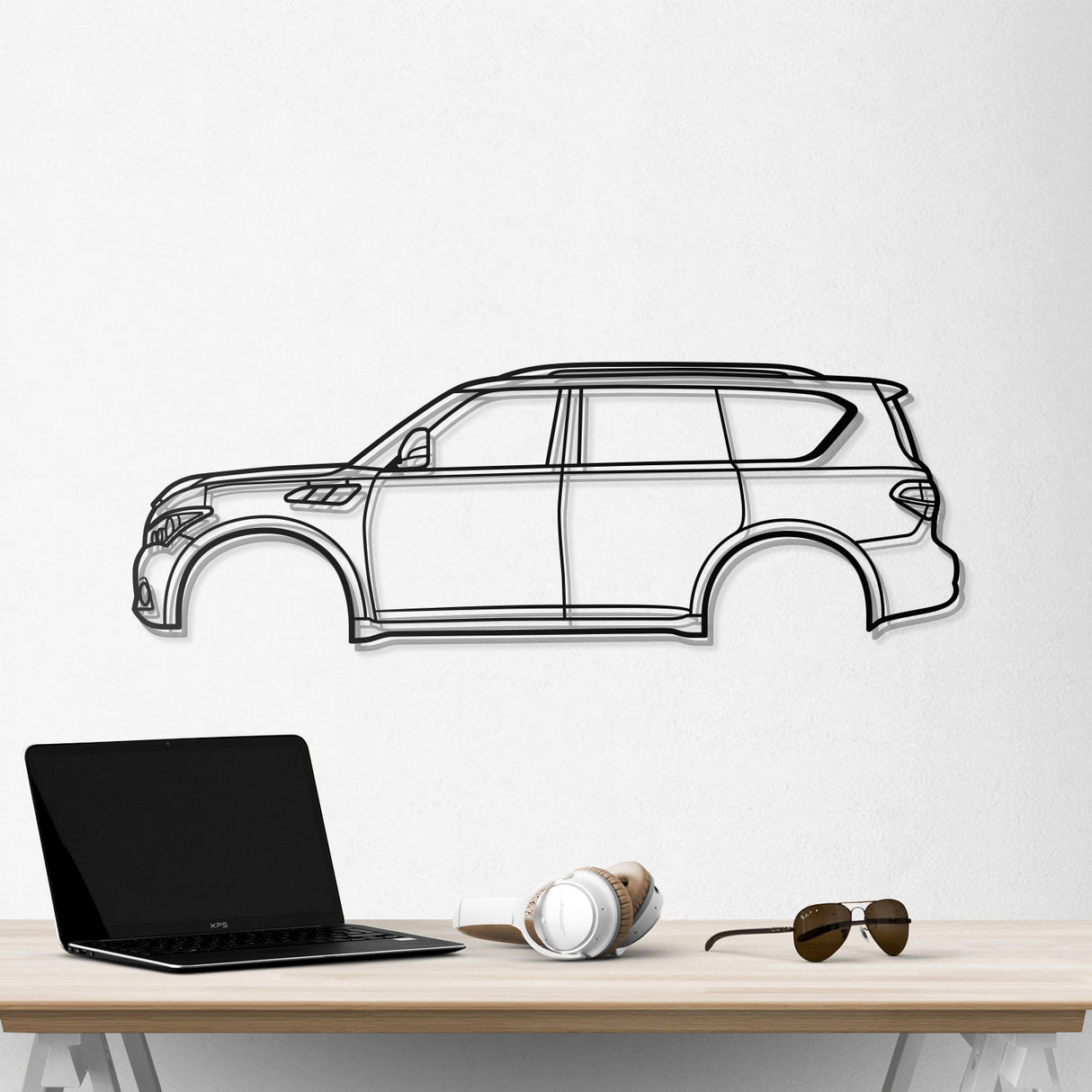 2014 QX80 1st Gen (Z62) Metal Car Wall Art - NC0508