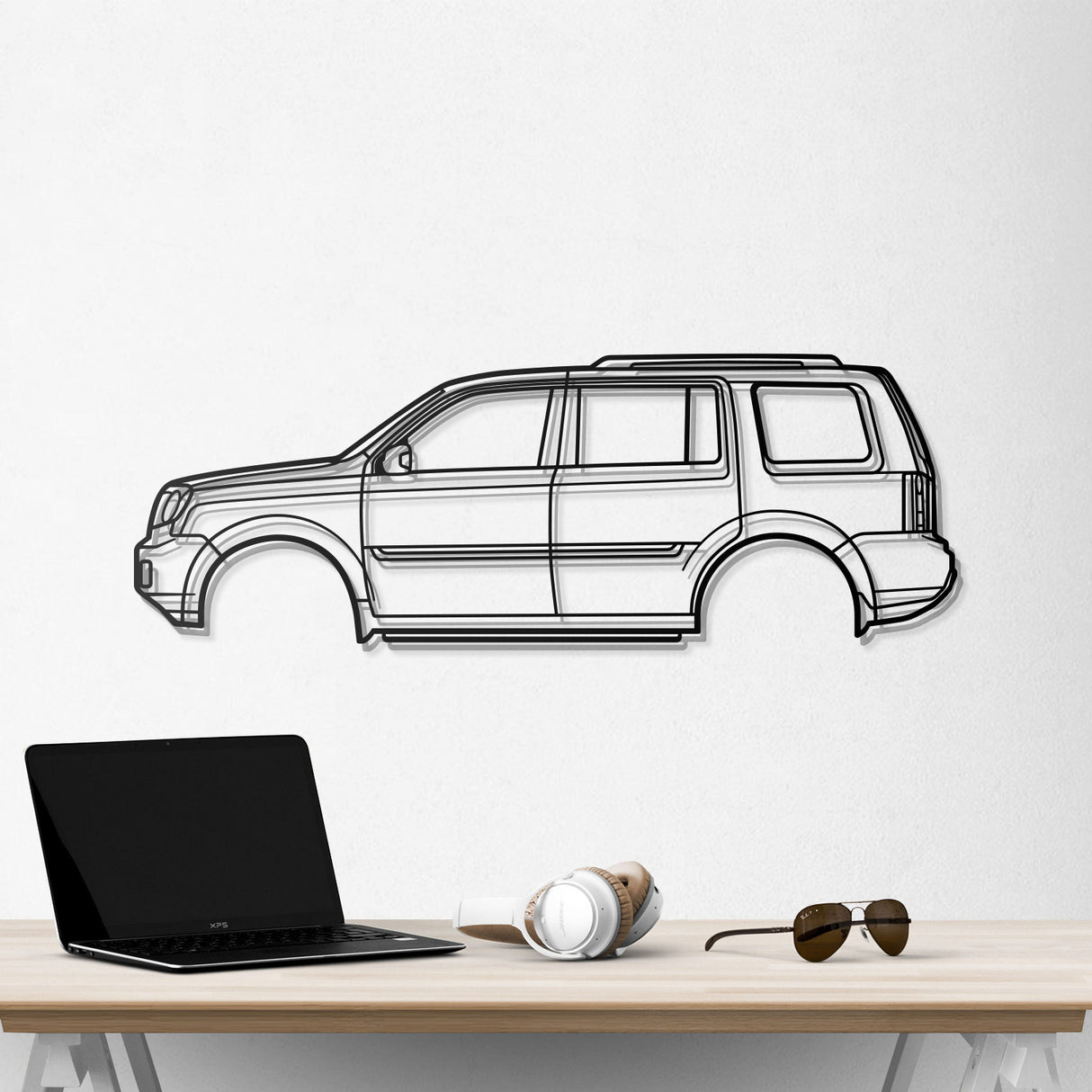 2009 Pilot 2nd Gen Metal Car Wall Art - NC0392