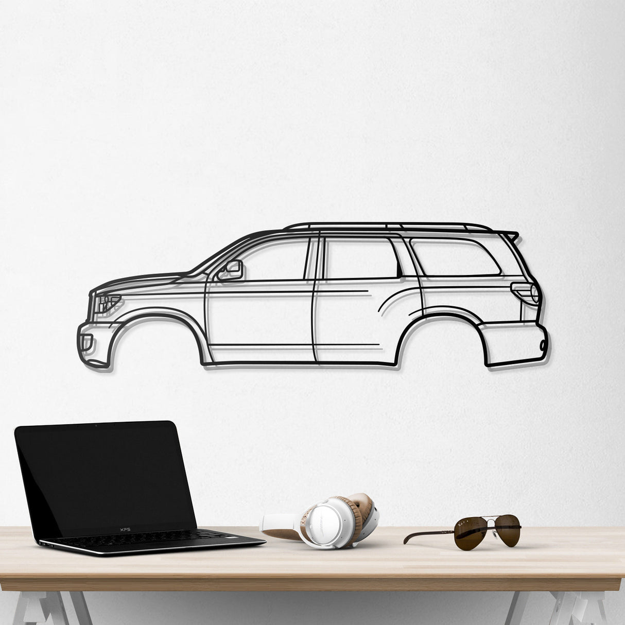 2008 Sequoia 2nd Gen (XK60) Metal Car Wall Art - NC0376