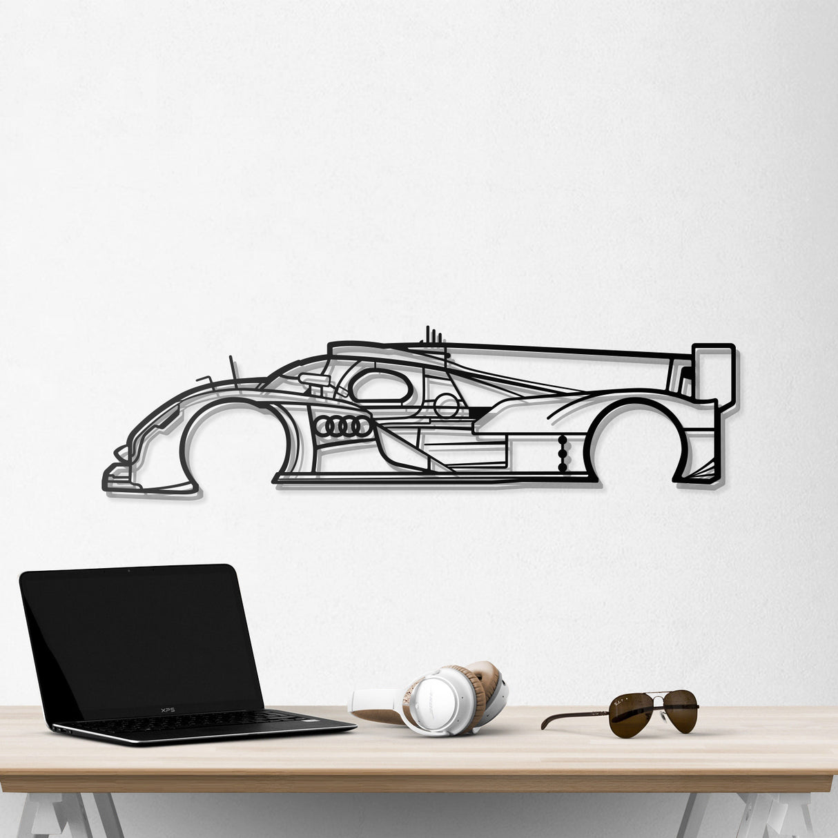 2011 R18 E-TRON Metal Car Wall Art - NC0422