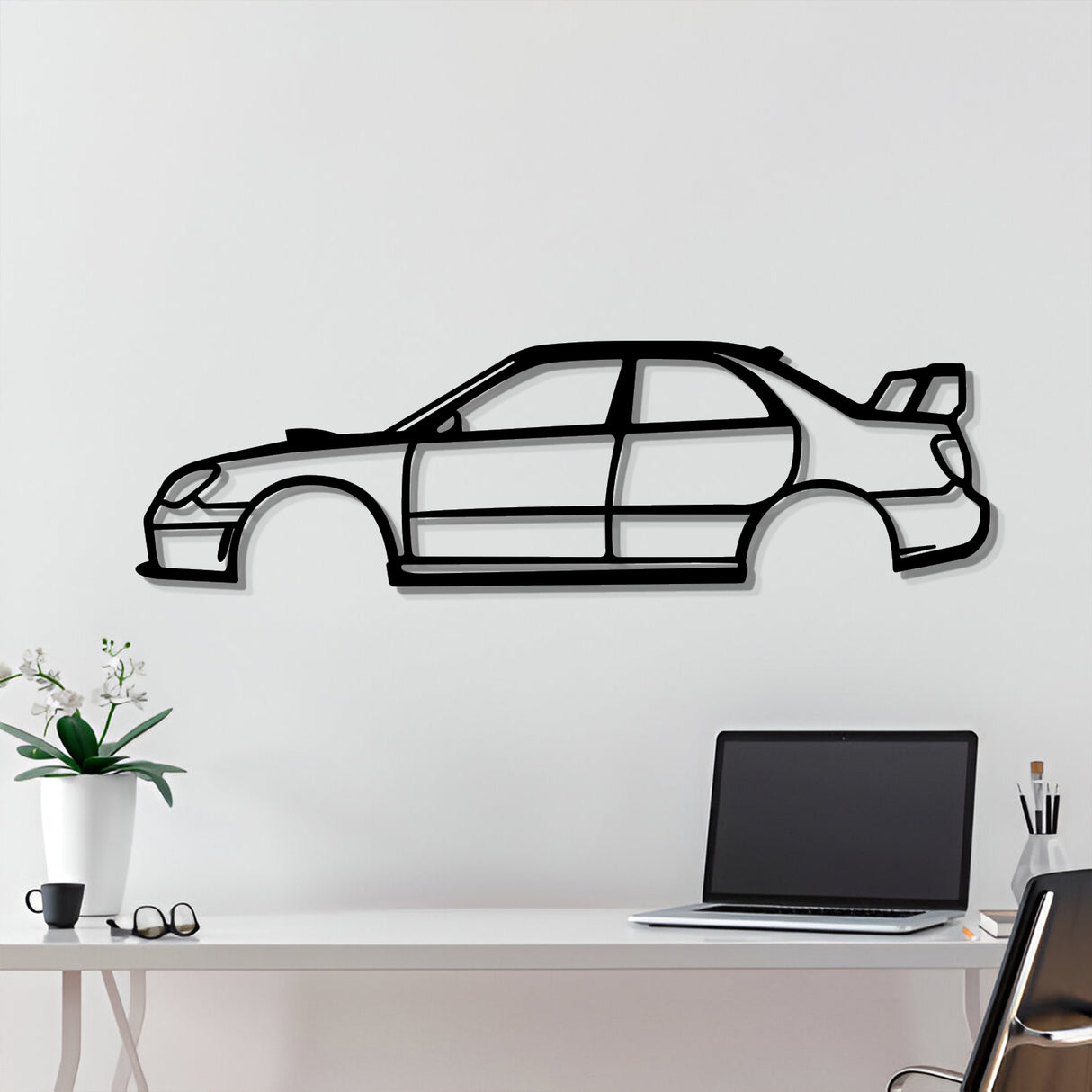 2006 WRX STI Hawkeye Metal Car Wall Art - NC0338